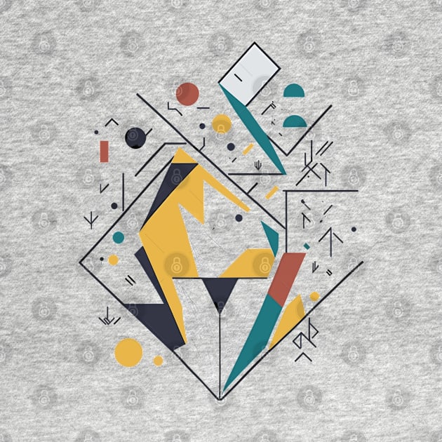 Bohemian Style Geometric Shapes - Colorful by ElMass